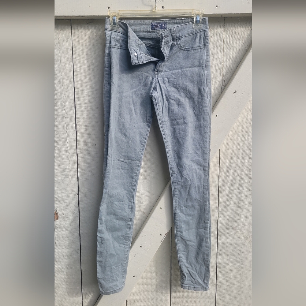 A&F Olive Skinny Jeans